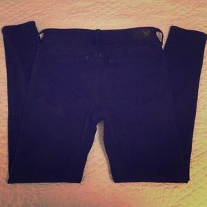 AE black high rise jegging size 4 regular